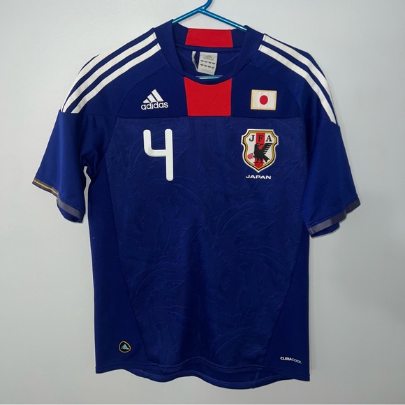 Japan Marcus Tulio Tanaka Jersey Mens Small Blue Adidas 2010 2011 Asia Football - Picture 1 of 7
